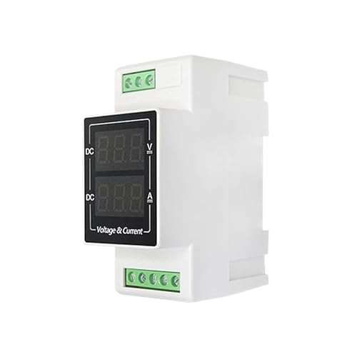 Ampèremètre numérique Din Rail DC 0-600V 10A voltmètre continu