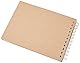 RAYHER HOBBY Rayher Spiralalbum Passepartout, natur, quer, DIN A5, 30 Blatt, 200 g/m2, 8169200, Hellbraun