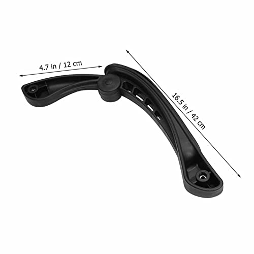 Generic Bracciolo universale per sedia da ufficio a 4 fori, accessori di ricambio, 2 pezzi