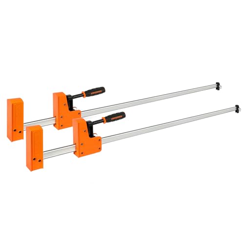 Image of JORGENSEN 48-inch Bar Clamps, 90Cabinet Master Parallel Jaw Bar Clamp Set, 2-pack