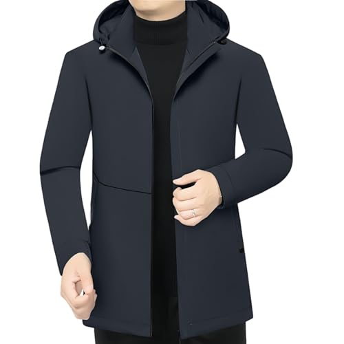 Veste matelassée d'hiver homme mi-longue décontractée et chaude