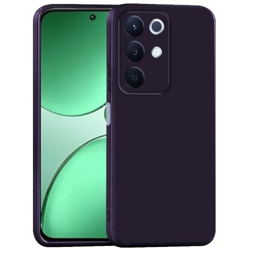 Image of Back Cover for Realme 15x 5G / C85 5G / Narzo 90x 5G | Full Camera Protection | Premium Liquid Silicon Case | Flexible Bumper Case for Realme 15x 5G / C85 5G / Narzo 90x 5G (Dark Purple)