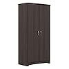 Bush Furniture Cabot Tall Kitchen Pantry Cabinet with Doors, Heather Gray
