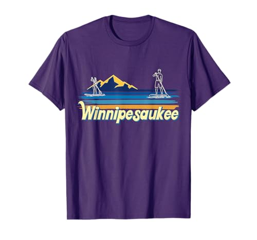 Lake Winnipesaukee Lake Life Paddleboard SUP paddling T-Shirt