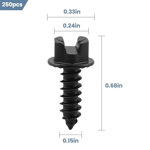 Aulpq 1/2\" 250 Pack (#8)- Winter Ice & Snow Tire Heavy Duty Studs Spikes for Motorcycles, Snowmobiles Tracks, Racing Dirt Bikes, and ATVs - Thumbnail 2