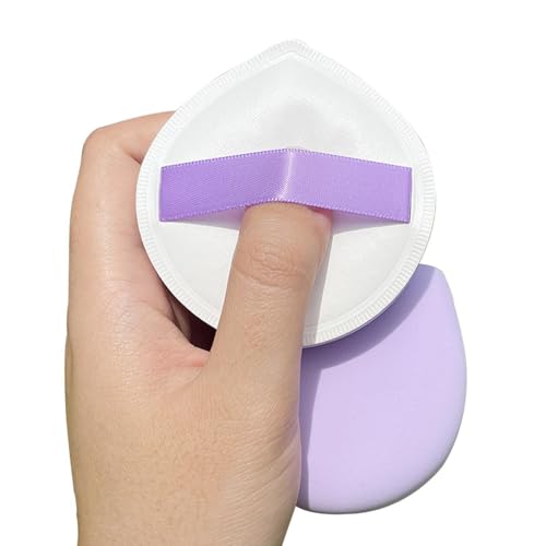Sghtil Pequeña bocanada de polvo, puff póliza de ajuste,Esponja portátil para belleza | POGA DE PODIDO DE MAPELA DE MANSABLE FACAL, esponja de cojín de belleza para corrector y base