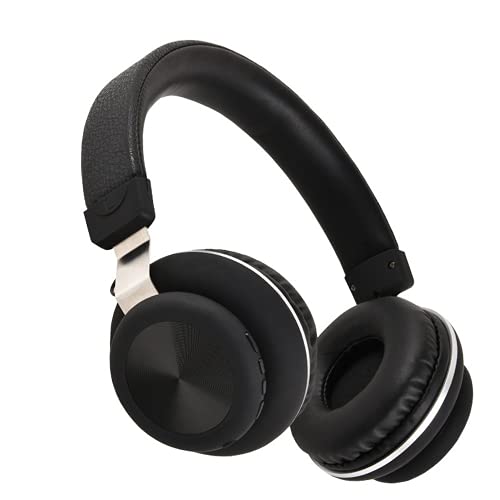 Wireless Bluetooth Earphones, Head-Mounted Bluetooth Earphones, Fashion Sports Music subwoofer Earphones, 5.0 Bluetooth, PU Earmuffs, Computers, Mobile Phones, notebooks (Black)