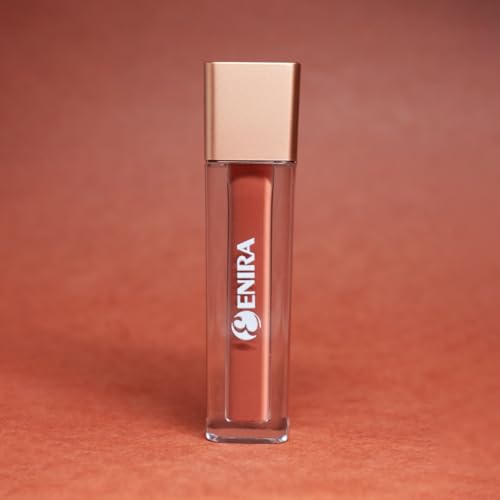 Image of ENIRA Blood Red Liquid Lipstick for Women | 4ml | Matte Liquid Lipstick | Waterproof | Transfer Proof | Smudge Proof | Long Lasting | Highly Pigmented | Vitamin E | Lightweight Non-Sticky Formula