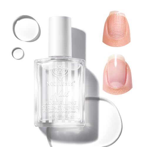 modelones Nail Strengthener Growth Pure Clear Nail Polish for Thin Nails