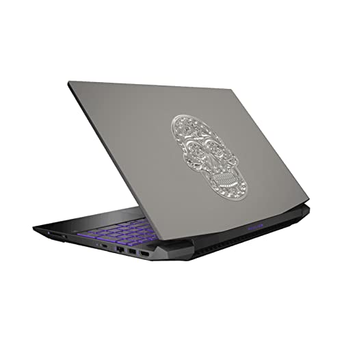 Skin LebensArt Crâne d'argent HP Pavilion 15.6 15-dk0047TX Autocollant Vinyle
