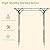 OUSHENG 7FT Garden Arch Arbor, Steel Frame Stand Trellis for Climbing Plants, Outdoor Archway Gate for Wedding Ceremony Decoration Party Vines Lawn Courtyard Patio Backyard
