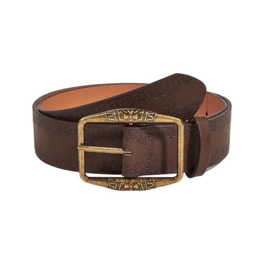 Ursumy Womens Cowgirl Belt Vintage Western Belt Ladies Carving Design Waist Belts for Pants Jeans