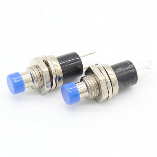 Mini-interrupteur bouton-poussoir momentané SPST bleu DC 50V micro PCB