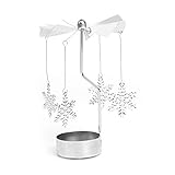 Cheap Sujetadores de velas Rainandsnow Giratorio de Metal carrusel té luz Vela Soporte luz Navidad Regalo candelabro Boda candelabro para centros de Mesa,B,China