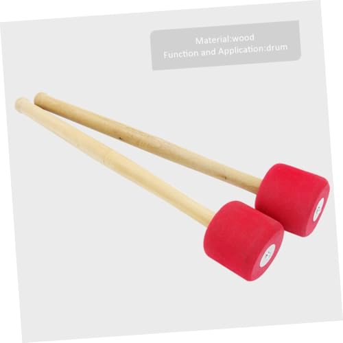 Baqueta de percusión con mango de espuma para bombo rojo miniatura 4