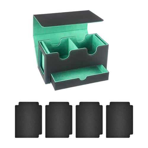 Boîte pour cartes sécurisée à intérieur vert anti-poussière pour préserver vos séries