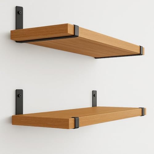 Prateleira Insutrial MDP Mão Francesa Invertida Preta Decoração C...