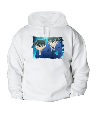 MERCHANDMANIA Sudadera con Capucha Detective Conan Anime Serie Personajes con...