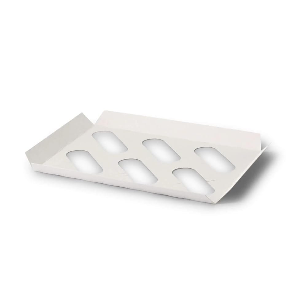 greenbox - Einlagen aus Karton für 6er Cupcake Boxen, weiß, 100 St.