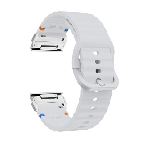 [�����ȓX] 26mm 22mm �V���R���X�g���b�v �ɓK��Garmin Fenix 8 E 7 7X 6X Pro 5XPlus Epix Pro Gen 2 47mm 51mm/Enduro 3 �N�C�b�N�t�B�b�g �E�H�b�`�o���h �u���X���b�g(Ligh