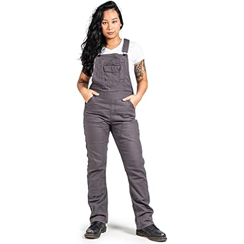 Dovetail Workwear Freshley Overalls for Women, 13 Pockets, Grey Canvas, SIZE 8x30 Cover