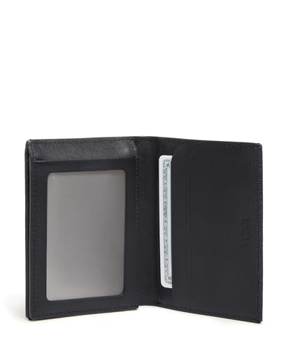 TUMI - Nassau L-Fold - Card Holder Wallet for Men & Women - With ID Window - Nappa Leather Material -Embossed Black2
