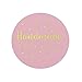 Yoption 1.5 Inch Round Handmade with Love Stickers Pink for Packaging, Cookie Bags, Small Shop Local Handmade, 500 Labels per Roll