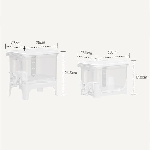 Image of Drink Dispenser Jug with Sealed Lid Juice Container for Water Milk Gathering|Hot /Cold Water Dispensers|Home & Garden