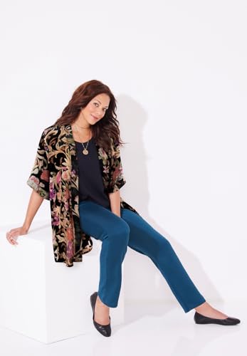 Catherines Women's Plus Size In-Vogue Velvet wrap3