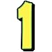 Flywheel Giant Magnetic Numbers (1, Yellow)