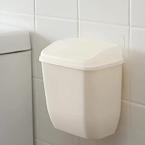 Caneca de basura blanca cuadrada para colgar 17x10.5x19 cm miniatura 3