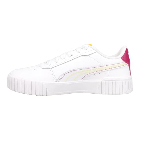 PUMA Womens Carina 2.0 Color Stitching Platform Sneakers Shoes Casual - White - Size 7.5 M3