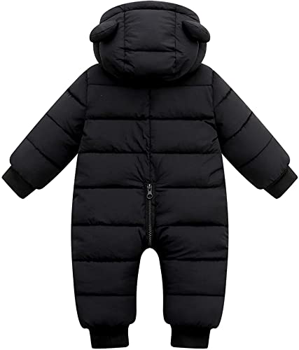 XMWEALTHY Baby Clothes Cute Infant Toddler Snowsuit Warm Newborn Boy Girl Winter Coats Hooded Zip Jumpsuit