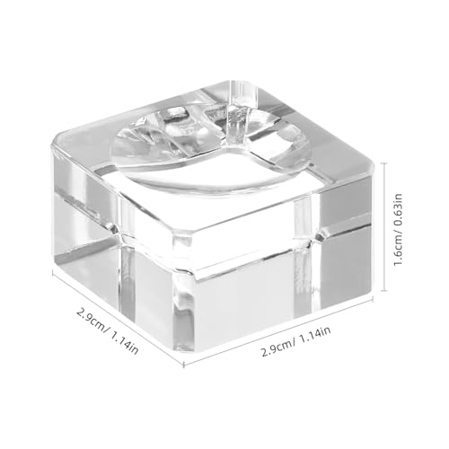 BESPORTBLE Kristall Klarer Kugelständer: 3x3x1.6cm Glaskugel Halter Display Basis Für Glaskugel Fotografie Und Dekoration