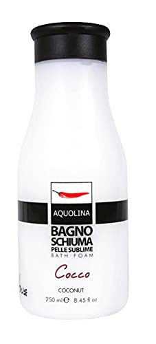 YESHI SET A-QUOLINA COCCO: BAGNO SCHIUMA 250ML + LATTE CORPO 250ML + PROFUMO 150ML + MELISSA POCHETTE + SPUGNA (COCCO)