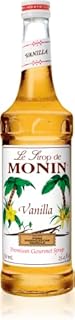 Monin - Vanilla Syrup, Versatile Flavor, Great for Coffee, Shakes, and Cocktails, Gluten-Free, Non-GMO (750 ml)