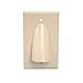 Quest VHT-8102 Wallplate Polished Single-Gang For Bulk Cable Almound