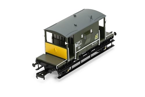 Hornby R60290 BR Brake Van CAR B955167 Freight Wagons, Green - Image 3
