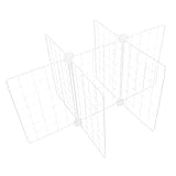 SHINEOFI Gewerblicher Gefrierschrank Trennwand aus Metall 6 fach Ablagefachteiler 61x41x32cm Stabiler Kühlfach Organizer für Haushalts und Gastronomie Gefrierschränke