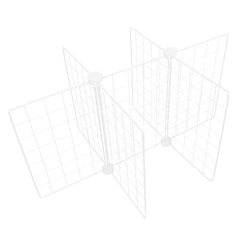 FUTUREORYY Divisore per Congelatore in Metallo Resistente a 6 Griglie Ripiano Divisorio Organizzatore per Frigorifero e Dispensa Supporto Salvaspazio per Armadietti e Cucina Separatore