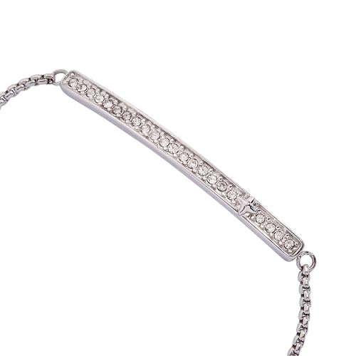Image of Alex and Ani Pave Bolo Birthstone Bracelet - Stainless Steel Gold /Silver, Perfect for Stacking, Adjustable Birthstone Bracelet for Women, Ideal Gift Jewelry