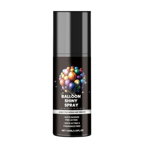 Globos Spray Brillantes - 100 Ml De Globos APRESTIR APRESIONANTE | Spray De Brillo Para Globos, Spray De Globo De Alto Brillo, Pulverización Brillante, Spray De Globo Con Globo, Suministros Brillantes