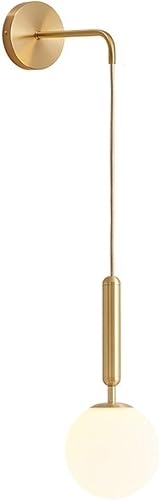 Lámpara nórdica de pared de cristal negro dorado retro de metal E26E27, lámpara de pared para sala de estar, dormitorio, mesita de noche, pasillo,