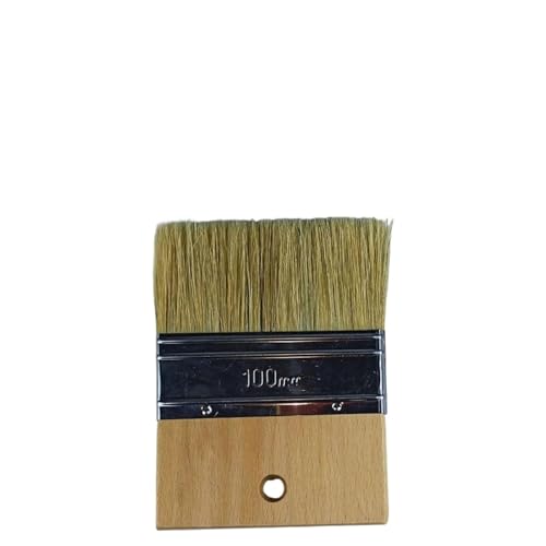 Pincel con mango de madera, Pinceles de dibujo for pintura al óleo acrílica, borde y grande(4inch 5.1cm Bristles)