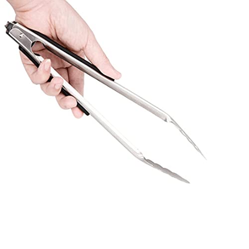 Pinzas de Cocina Pinzas de Cocina de Acero Inoxidable, para freír, cocinar, Pan, tamaño: 32 * 4 cm, seguras y duraderas