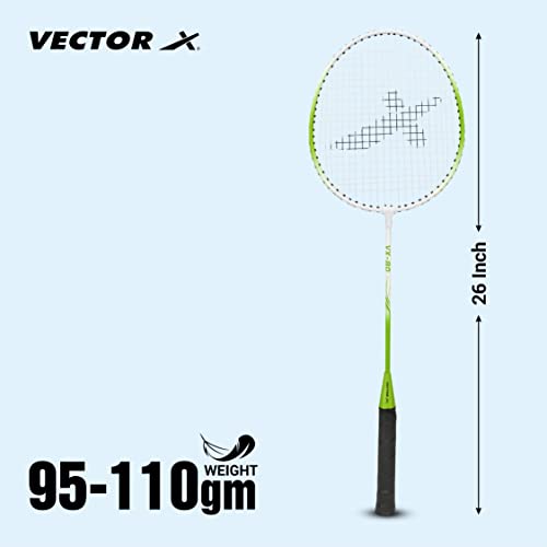 Image of Vector X VXB-80 Aluminum Head Steel Shaft Light Weight Badminton Racquets