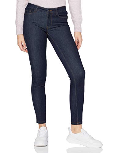 VERO MODA Women's Slim, Dark Blue Denim, S