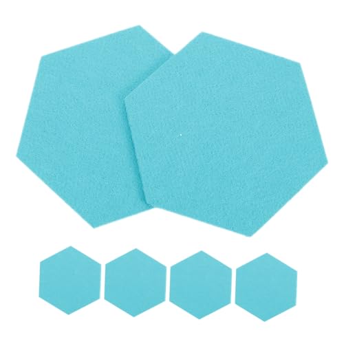 6pcs Hexagonal Felt Wall Panels for Office and Home Decorative