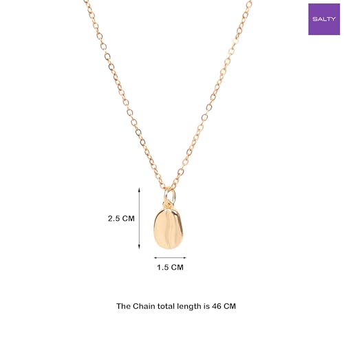 Image of SALTY Anti Tarnish Pendant Necklace for Women | Stylish Locket Neck Chain | Fashion Jewellery Accessories for Girls Boys | Minimal Jewelry | Ideal for Gifting - Scorpio | Gift for Diwali, Christmas, Marriage, Birthday