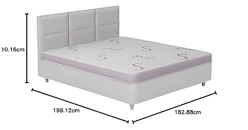 Image of Interio by Godrej Ortho Plus King Bed Foam Mattress (78 x 72 x 4 Inches), 10-Years Warranty, Bonded Foam